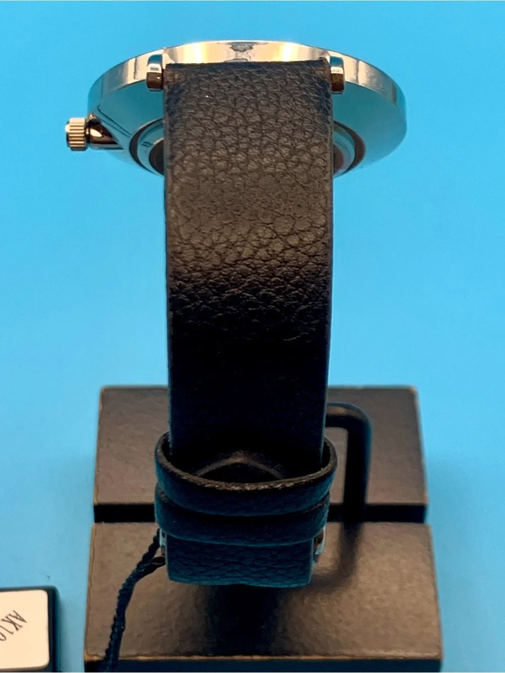 AKRIBOS XXIV AK1033SS Men’s Fashion Quartz Wristwatch Leather Works New Battery
